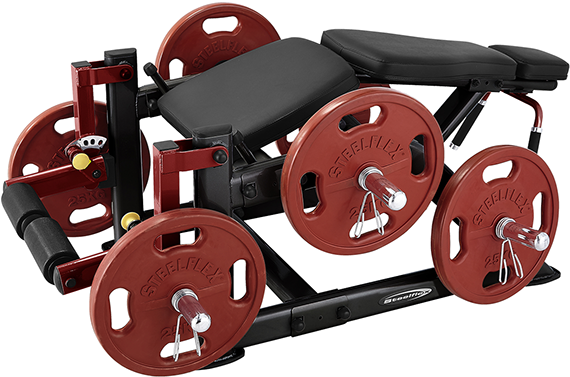 Steelflex Plateload Pllc Leg Curl Weight Machine - Leg Curl Steel Flex (630x420), Png Download