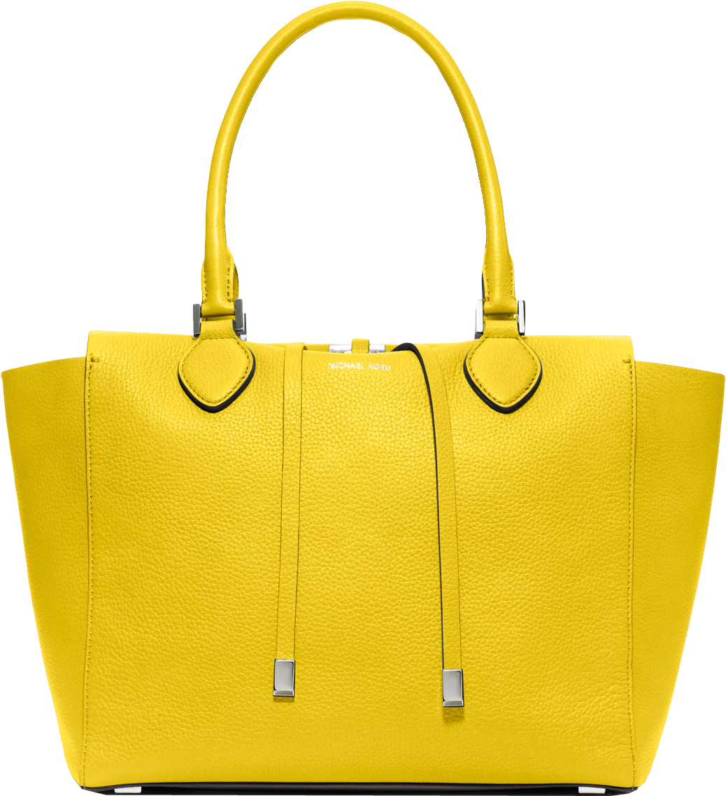 Michael Kors Large Miranda Grained Tote - Michael Kors Sunflower Bag (1200x1285), Png Download