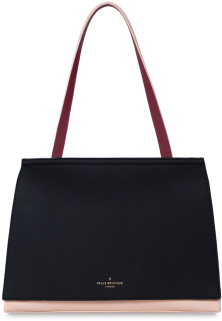 Black And Pink Shoulder Bag - Handbag (383x383), Png Download