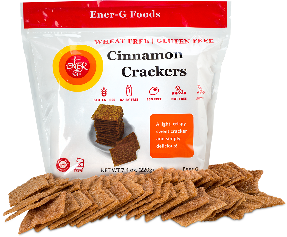 4082 Cinnamon Crackers V=1535400754 - Ener-g - Gluten-free Crackers Cinnamon - 7.4 Oz. (1200x1030), Png Download