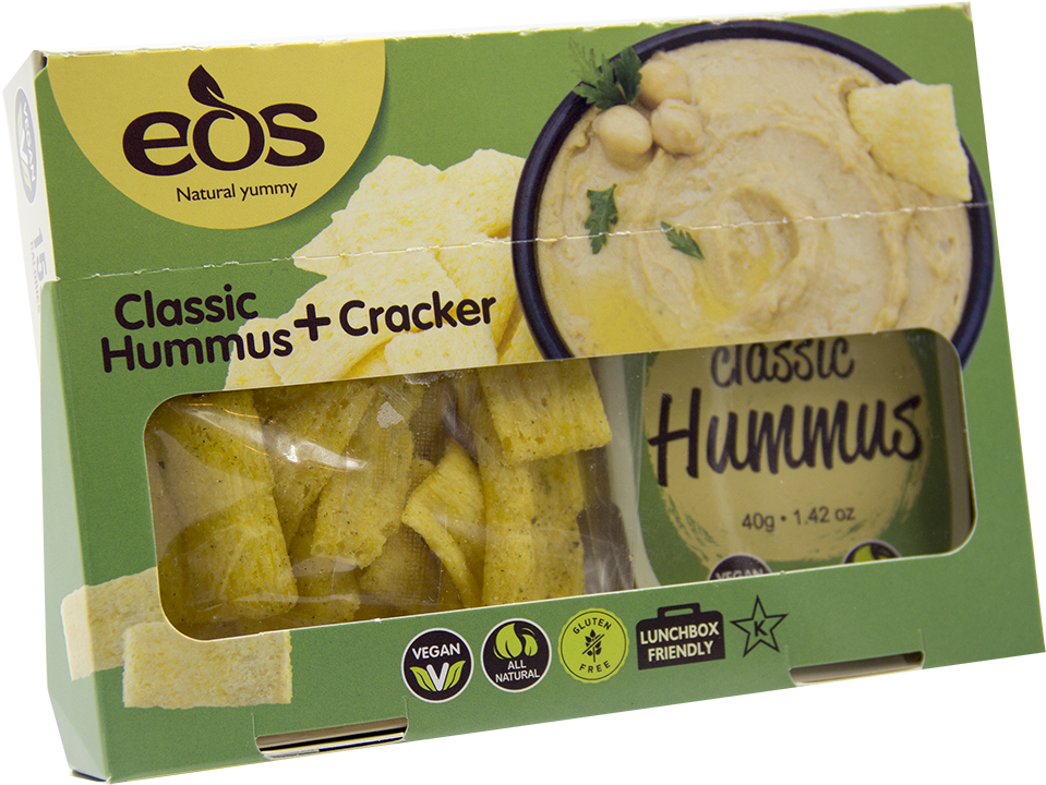 Eos Hummus With Cracker - Forestry Commission (1000x776), Png Download