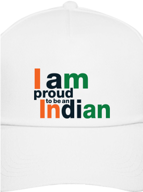 Personalized Proud Indian White Cap Personalized Proud - T-shirt (284x426), Png Download