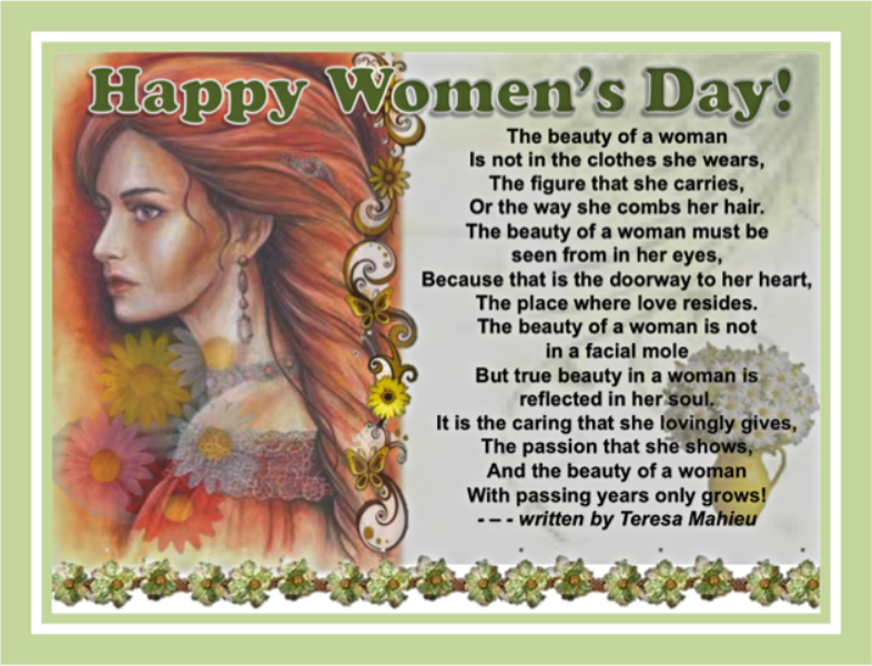 Wishing U Happy Women's Day (786x600), Png Download