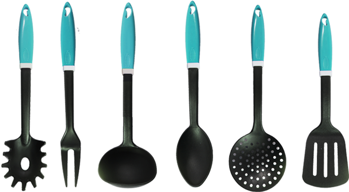 Long Handle Utensil - Plastic Kitchen Accessories Image Png (800x446), Png Download