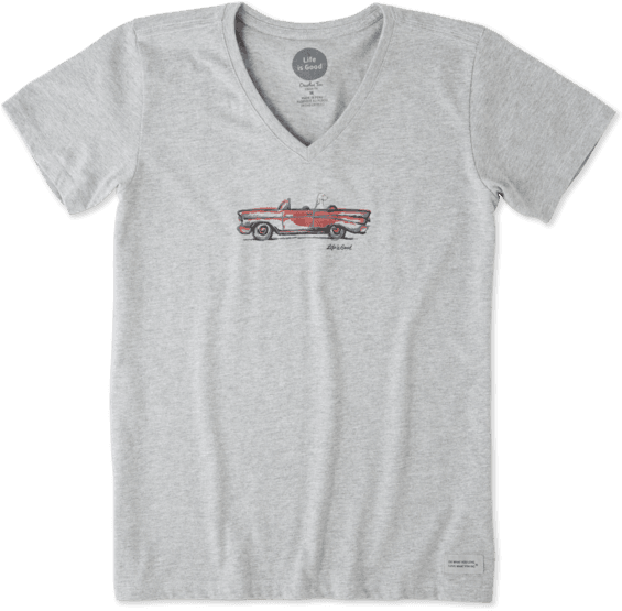 Women's Air Conditioning Crusher Vee - Shirt (570x570), Png Download