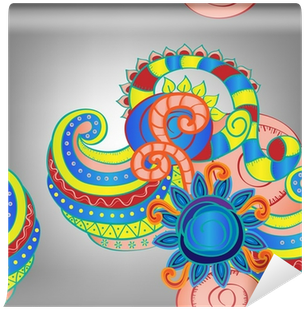 Vector Congratulations Banner With Abstract Flowers - Raster Graphics (400x400), Png Download