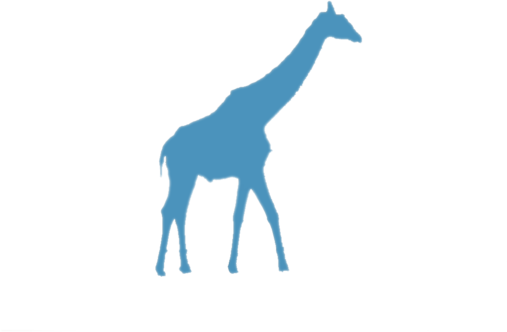 Giraffe Silhouette (1032x776), Png Download