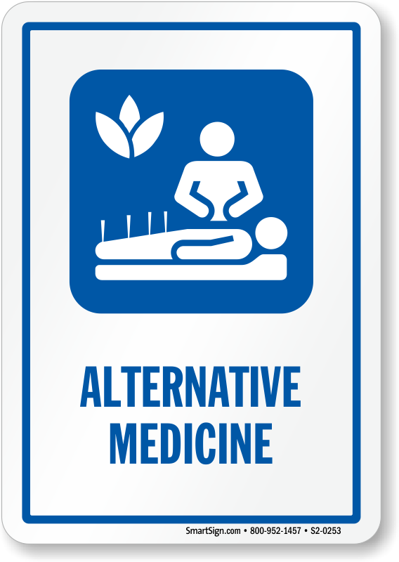 Alternative Medicine Sign With Natural Medical Therapies - Hospital Waiting Room Sign (568x800), Png Download