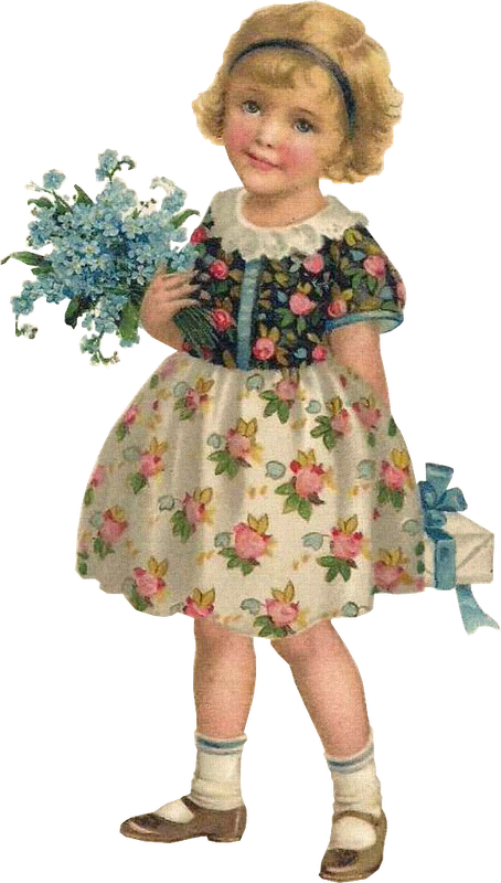 Children Vintage Png - Vintage Children Scraps (454x800), Png Download