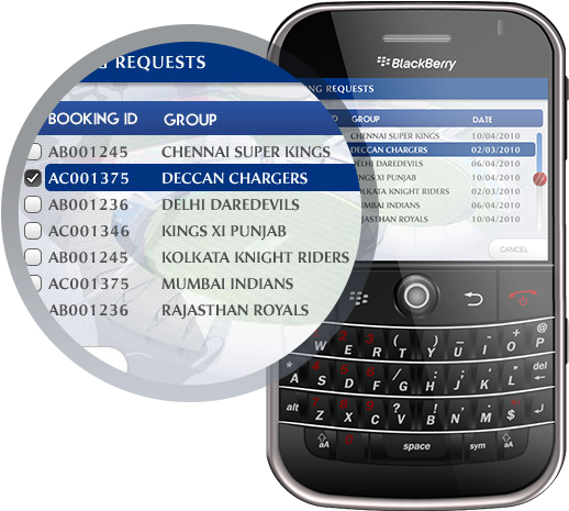Ipl Hopitality Mobile App - Blackberry (541x497), Png Download
