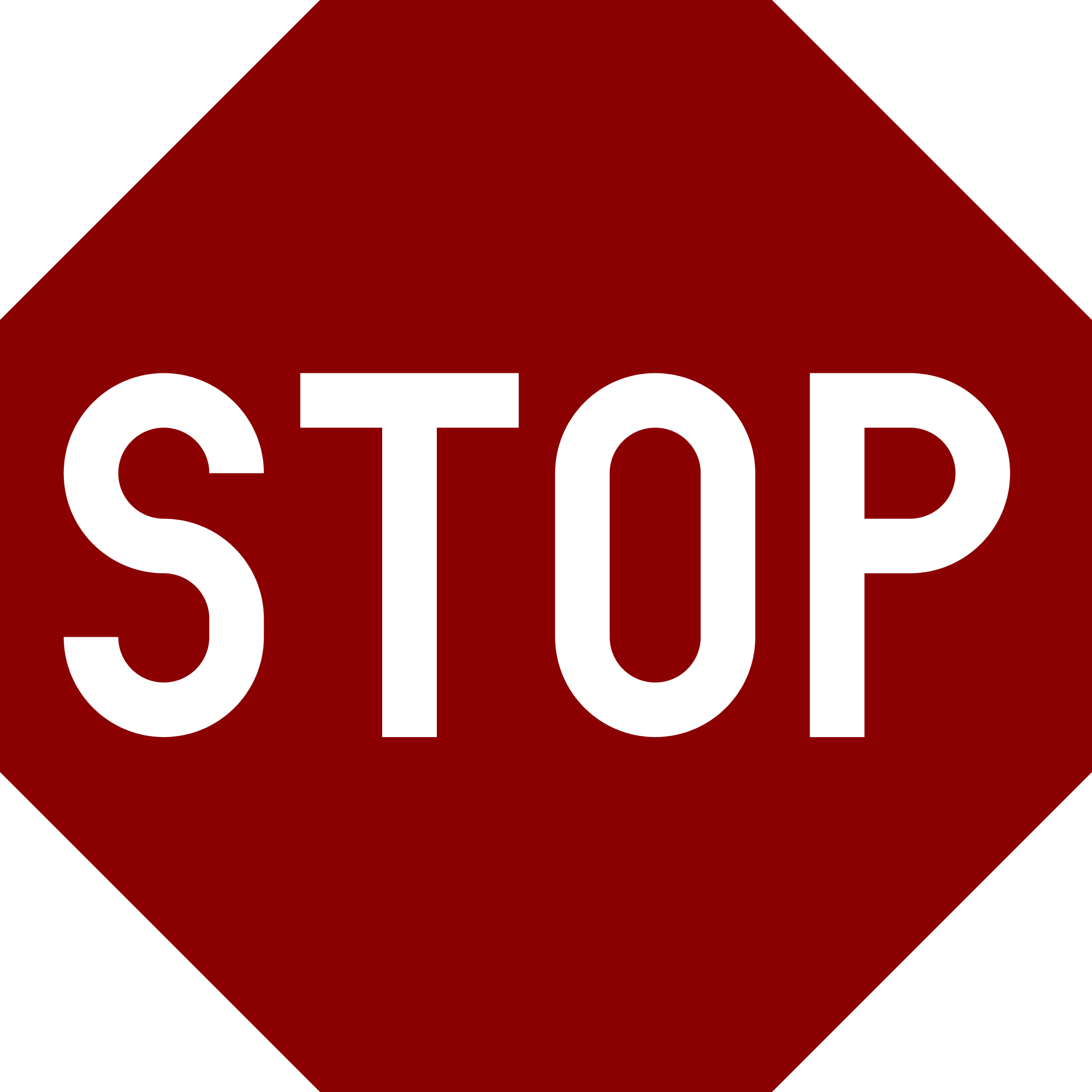 Stop Sign Graphic No Background (900x900), Png Download