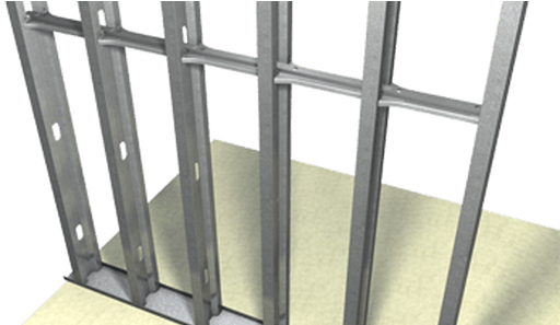 Steel Stud Curtain Wall Design Curtain Menzilperdenet - Metal Wall Stud (540x296), Png Download