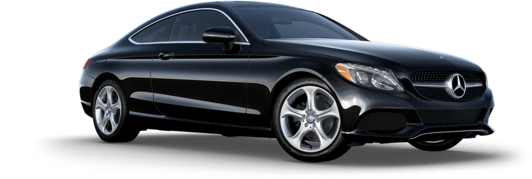 C300 Coupe - Mercedes C Class 2 Door (1124x438), Png Download
