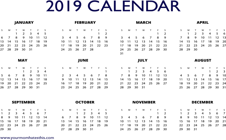 2019 Calendar Printable Clipart Calendar 0 - Thai Calendar 2018 Holidays (900x567), Png Download