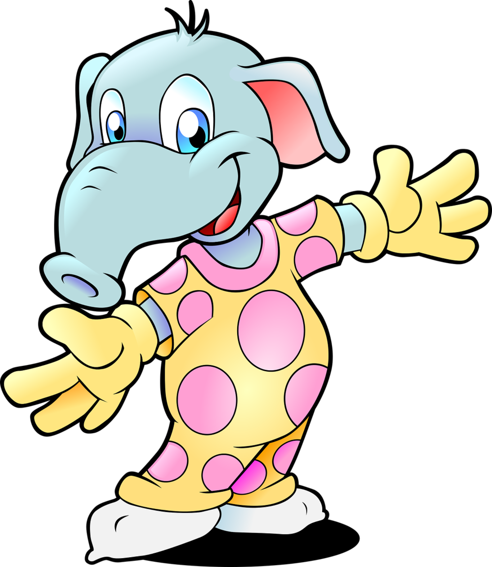 The 5% Effort Life - Elephant In Pajamas (1000x1153), Png Download