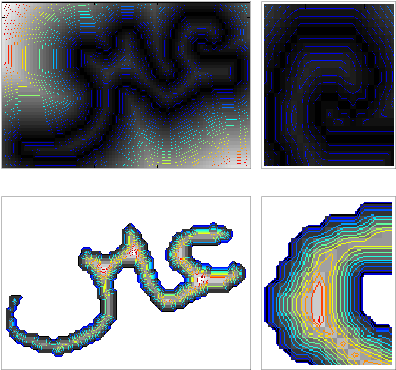 N The First Row We Can See The Gradient Edge Map For - Diagram (455x427), Png Download