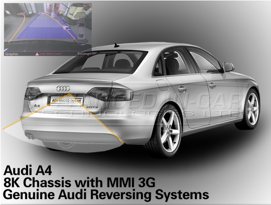 Audi A4 8k Reversing Camera Retrofit - Car Reversing Camera Audi A6 (551x550), Png Download