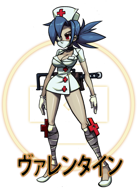 Jp-valentine - Valentine Skullgirls (447x617), Png Download