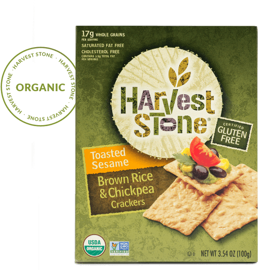 Harvest Stone Harvest Stone Organic Crackers - Rice (580x550), Png Download