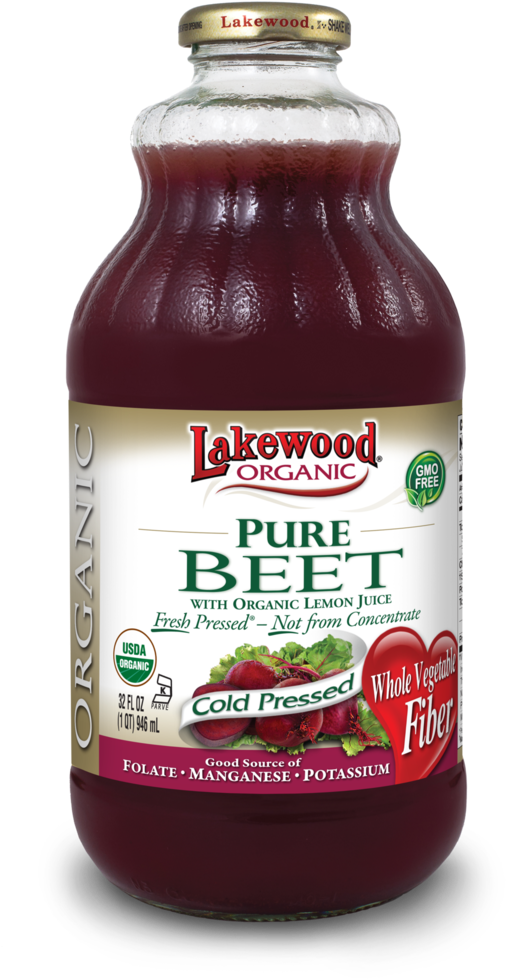 Lakewood Organic Pure Beet Juice 32 Ounce Pack Of 6 (553x1024), Png Download