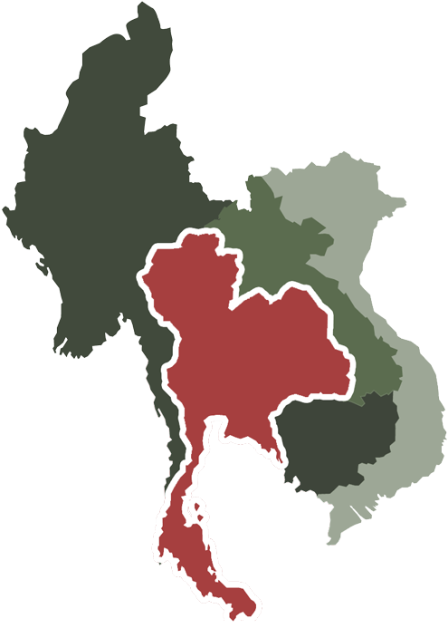 Cambodia Map Thailand Map - Thailand On World Map Png (510x700), Png Download