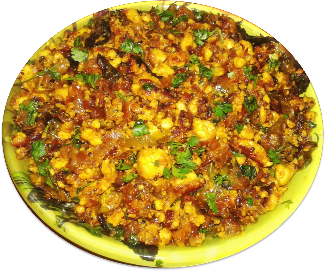 Onion Paneer Bhurji - Githeri (1119x932), Png Download