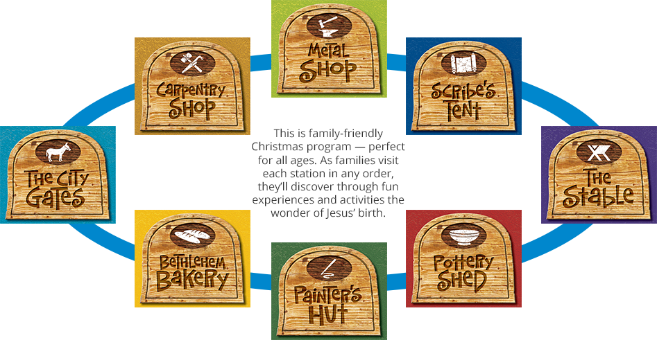 4yr To 4th Grade Event - Night In Bethlehem Stations (947x491), Png Download