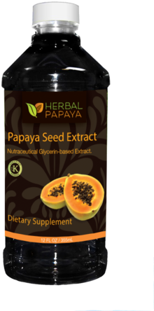 Herbal Papaya Is Dedicated To Creating The Best Organic - Papaya Leaf (pawpaw Twig Cell Regulator) Extract Liquid (288x480), Png Download