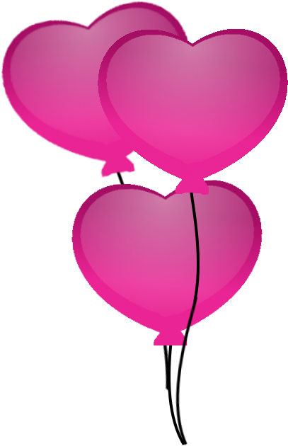 The Gallery For > Pink Balloon Png Transparent Background - Portable Network Graphics (427x673), Png Download