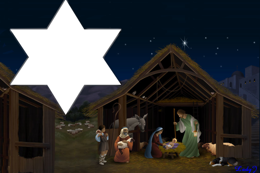 Birth Of Jesus, 900x600, Png - Christmas Jesus Merry (900x600), Png Download