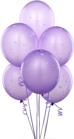 But I'll Weight Them With Marbles, And Hang Them Upside - Purple Balloons Transparent Background (320x560), Png Download