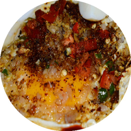 Masala Half Fry Dish - California-style Pizza (500x500), Png Download
