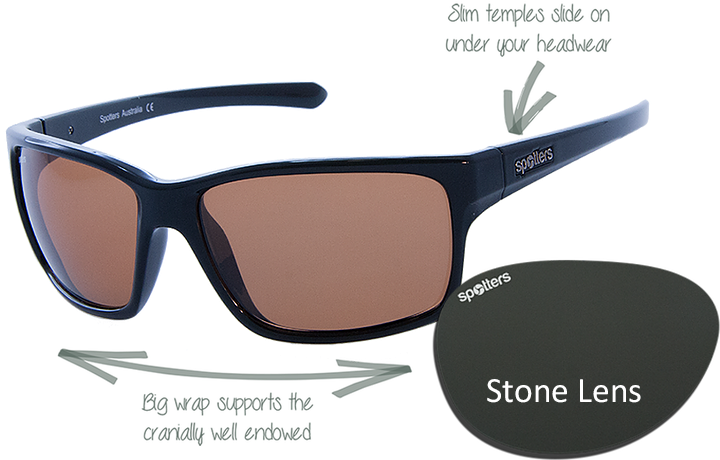 Spotters Sunglasses - Spotters Grit Sunglasses - Gloss Black Frame - Glass (731x731), Png Download