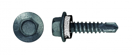 Tek Screw Selfdrilling Hexagonal Washer Head C4 12 - Hexagonal Washer Head Screw (459x459), Png Download
