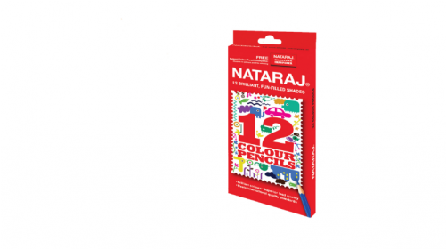 Nataraj Colour Pencils - Pack Of Twelve (500x500), Png Download