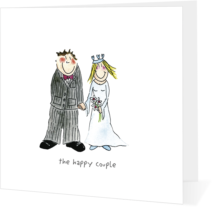 Wedding Couple 4bbb19cc96978 - Tie The Knot Cartoon (750x750), Png Download