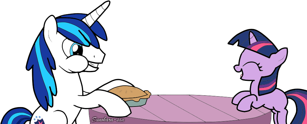 Sunoharakuro, Brother And Sister, Cute, Eating, Filly, - Cartoon (1024x432), Png Download