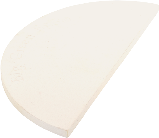 Half Baking Stone - Big Green Egg Half Moon Baking Stone (800x500), Png Download