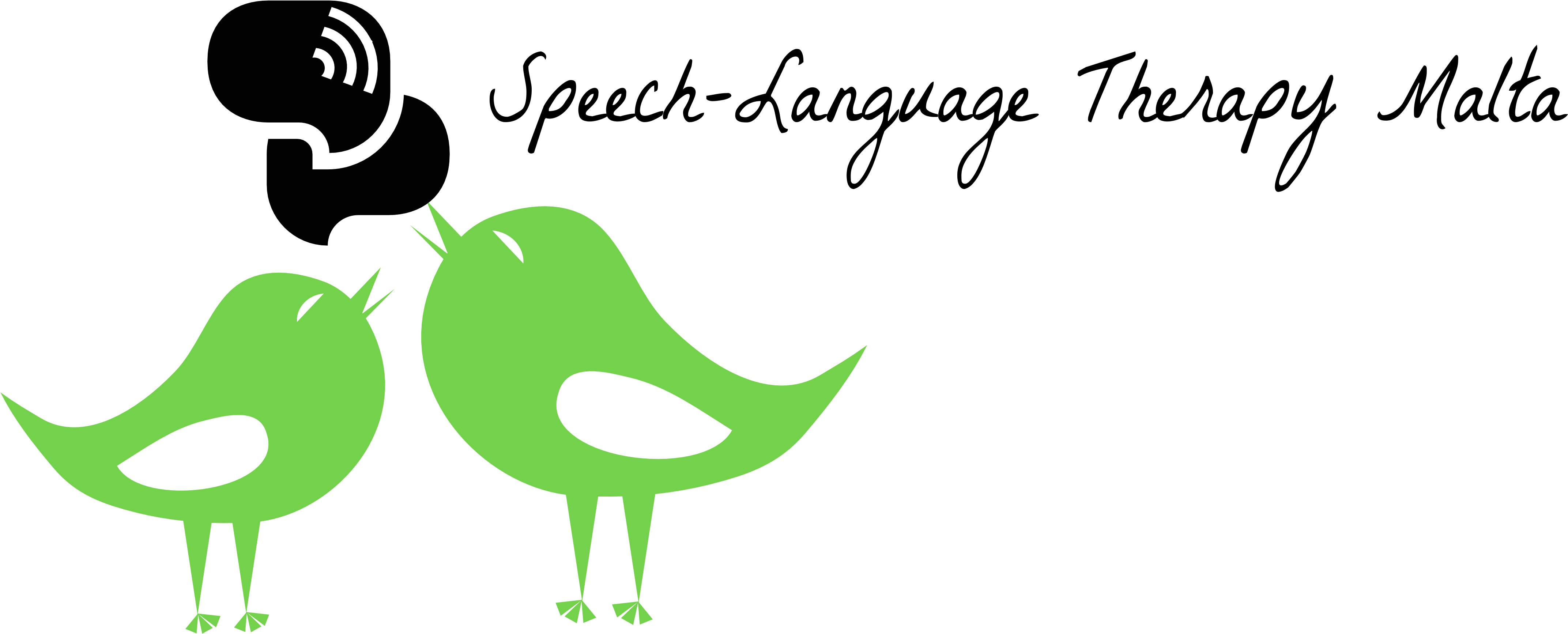 Speech And Language Therapy Malta - Calligraphy (5000x2092), Png Download