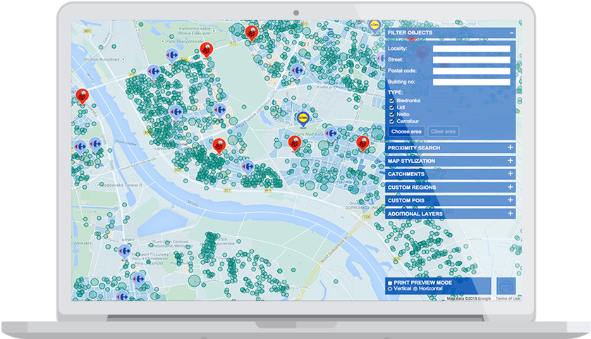 This Solution Also Enables Layering Data On Top Of - Geomarketing Google (865x494), Png Download
