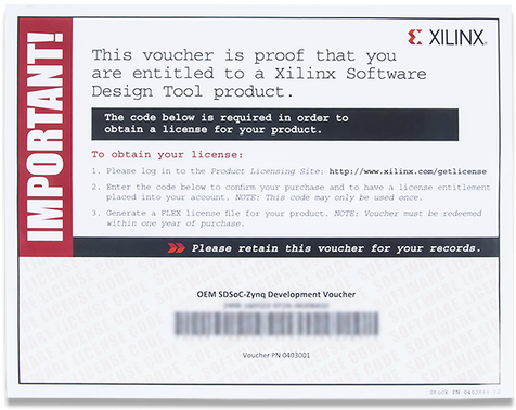 Top View Of The Zynq Sdsoc Development Voucher Product - 240-067 - Accy Kit Zybo W/vivado - Digilent, Inc. (500x500), Png Download