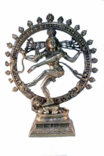 Shiva Nataraj Messing 1 Kleur Groot - Dance Natraj (500x500), Png Download