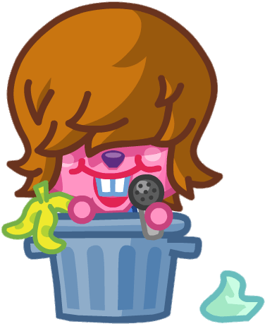 Download - Dustbin Beaver Moshi Monster (398x473), Png Download