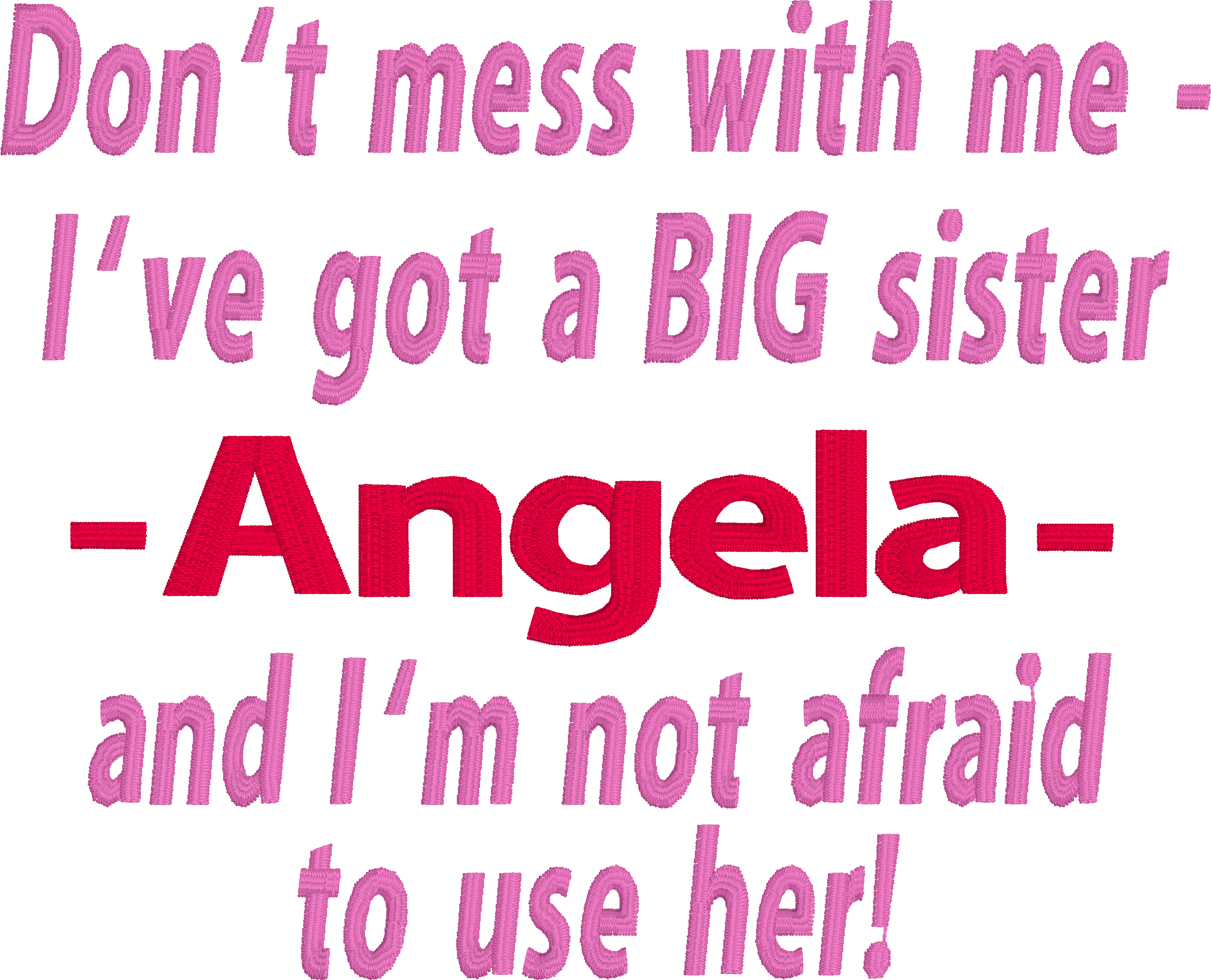 Big Brother/sister - Sister (3595x2907), Png Download