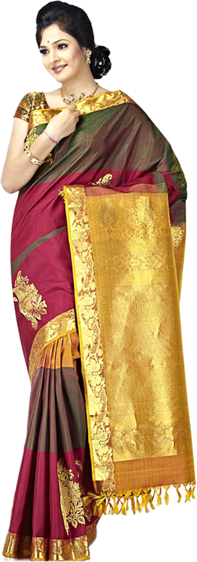 Model 1 - Sudarshan Silks And Sarees (800x1156), Png Download