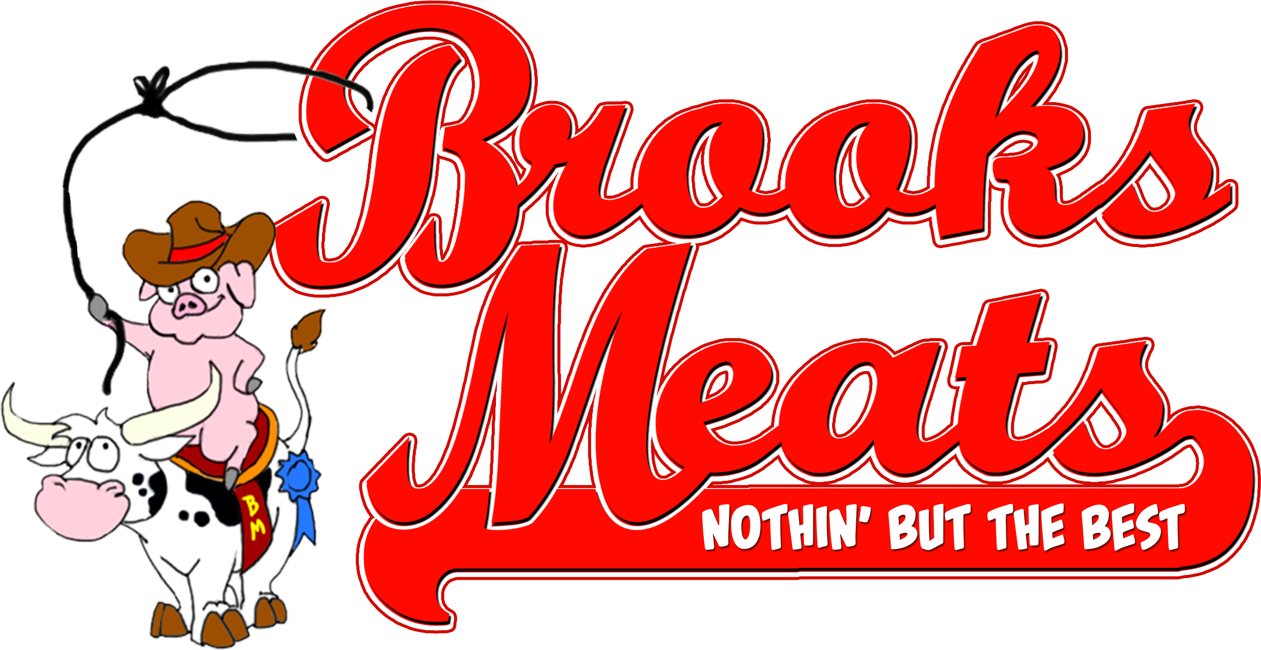 Header Logo Brooks Meats Walton Kentucky - Brook's Meats (4173x2182), Png Download