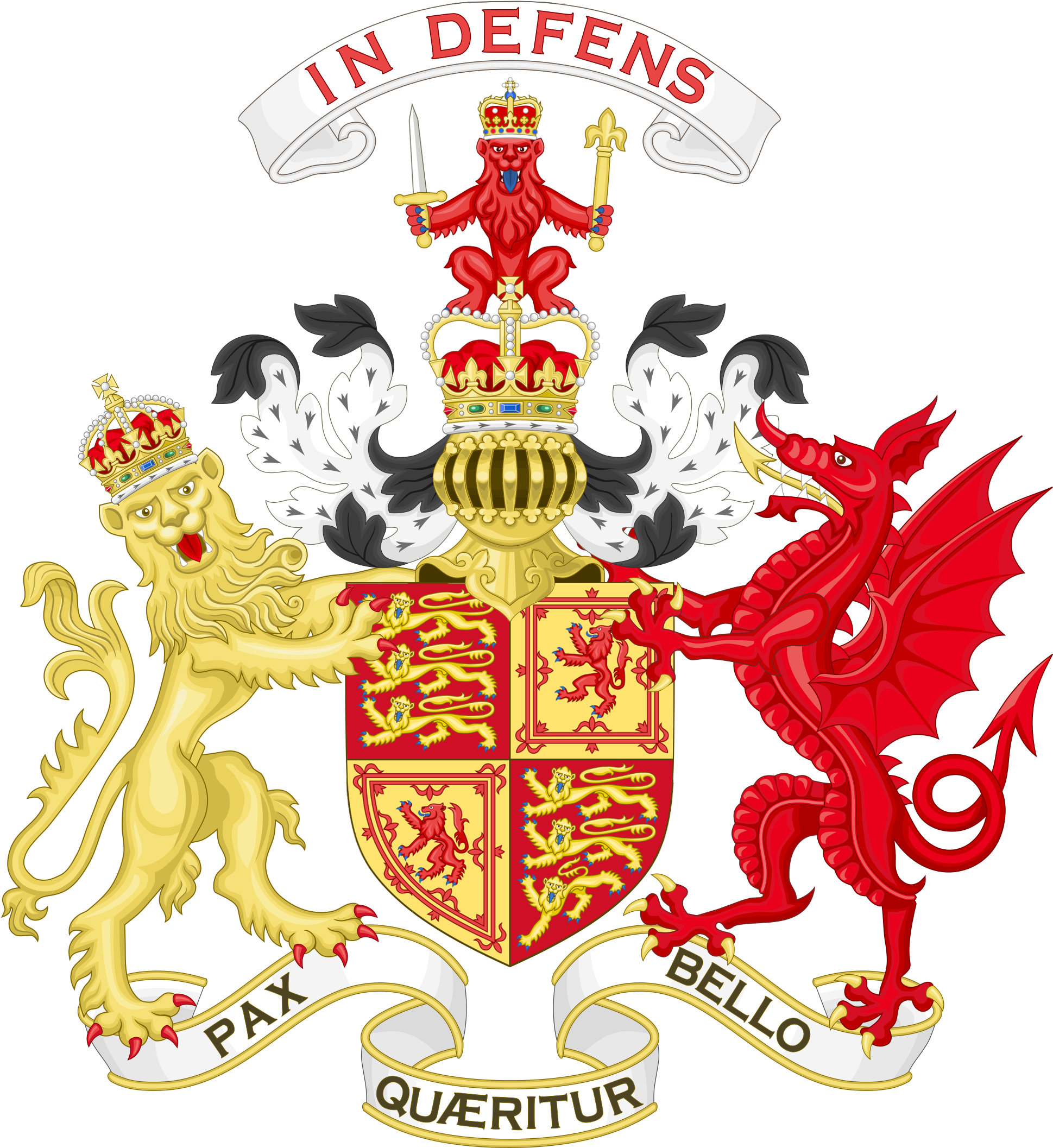 Amp Royal Coat Of Arms Of The United Kingdom - New British Coat Of Arms (2000x2200), Png Download