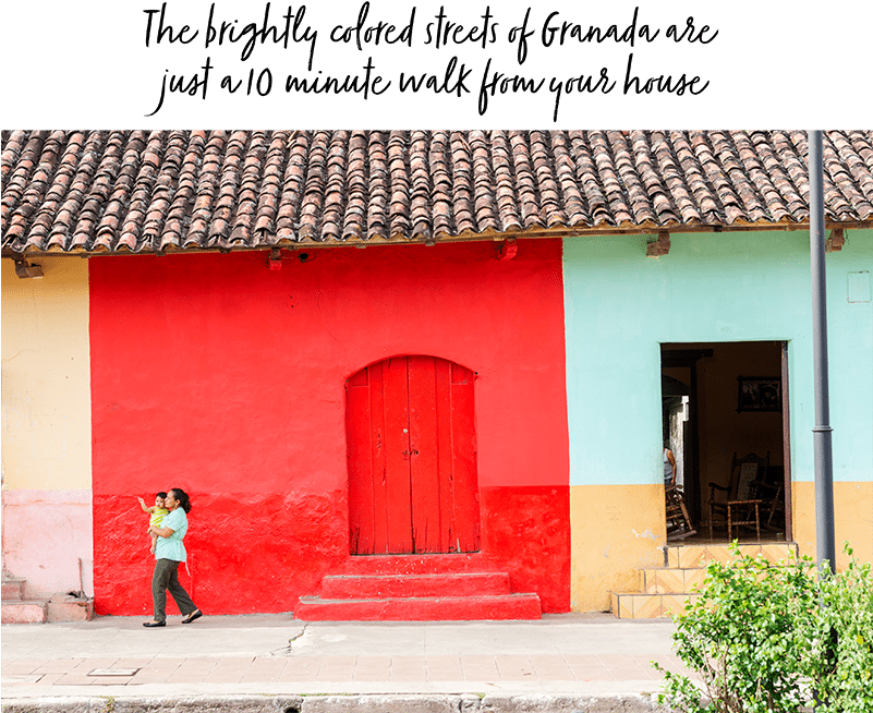 Colorful Streets - Home Door (800x662), Png Download