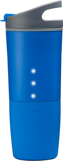 Blue Bottle - Ozmo Active Smart Cup - Blue (222x548), Png Download