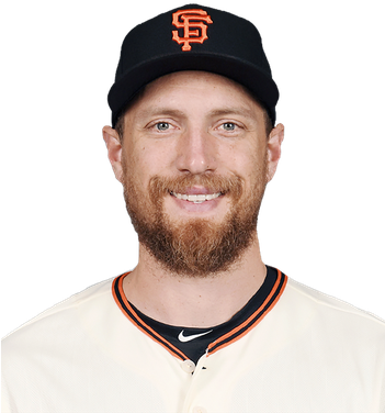 Hunter Pence - Giants (350x425), Png Download